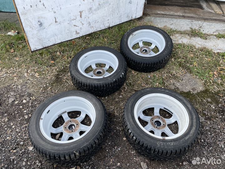 Колеса r16 j7 зима на шипах. volk racing te37