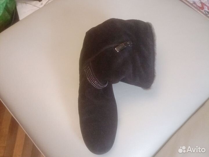 Полусапоги женские зимние натуральная кожа