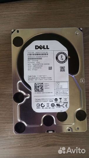 Жесткие диски Seagate WD DEll 2 TB