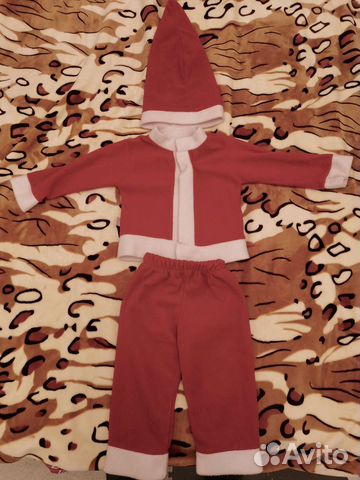 Детский костюм деда мороза 86 размер