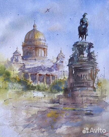 Картина «Питерское лето» городской пейзаж