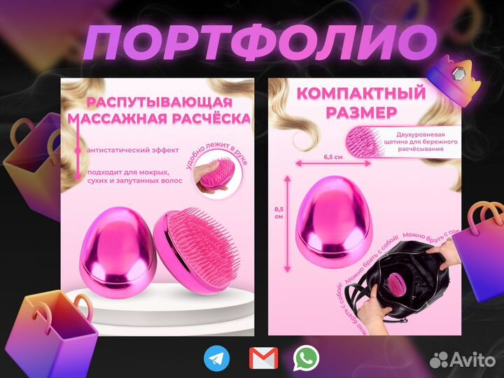 Инфографика / Карточки Ozon, Wildberries, Я.Маркет