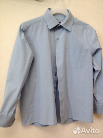 Рубашки школьные рост 134, ворот 30-32