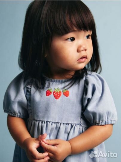 Летнее платье для девочки hm 68, 74, 86