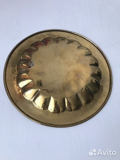 Настенная тарелка латунь Тадж-Махал из Индии