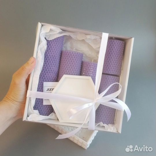 Свечи из вощины (подарочный набор)