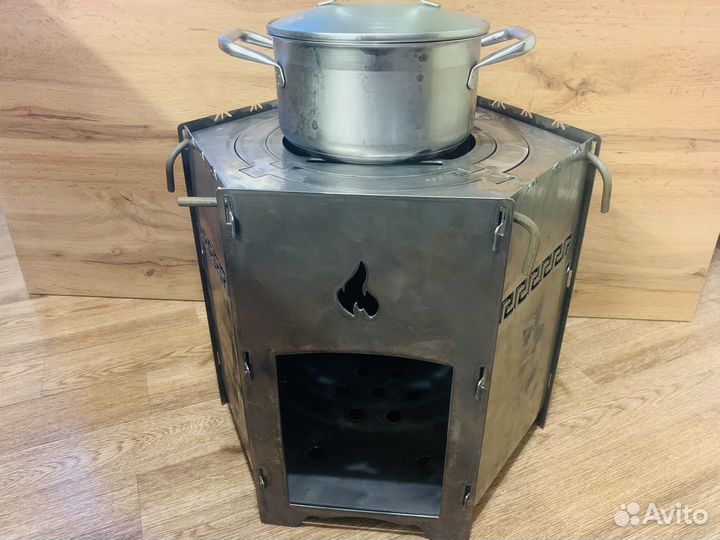 Печь под казан 4 в 1