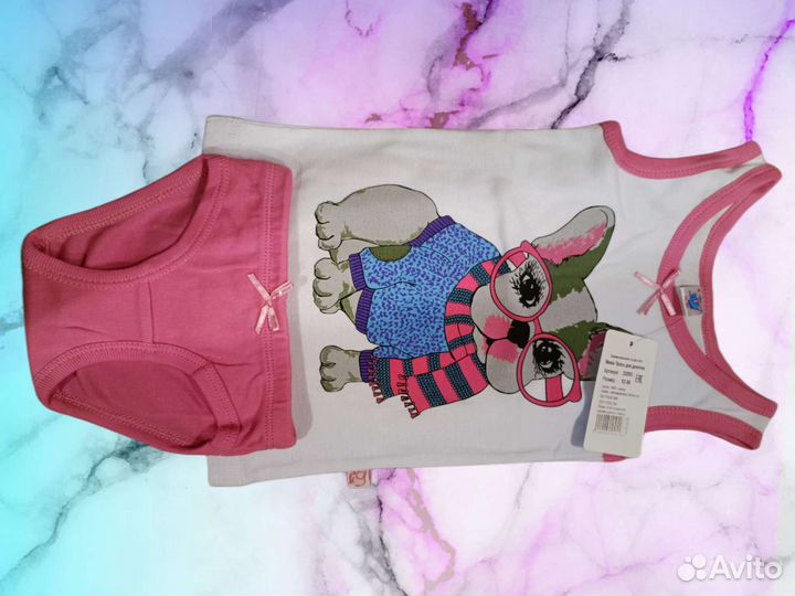 Майка и трусы комплект для девочки 86 - 92