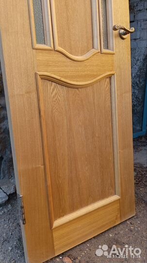 Межкомнатные двери бу 60 см с коробкой