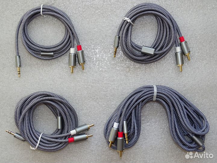 Кабель-переходник mini-jack 3.5 мм - 2x RCA