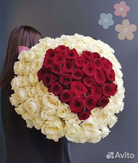 Букет 25 роз, букет 51 роза, букет 101 роза