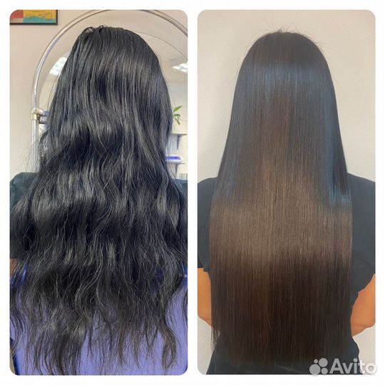 Кератиновое выпрямление