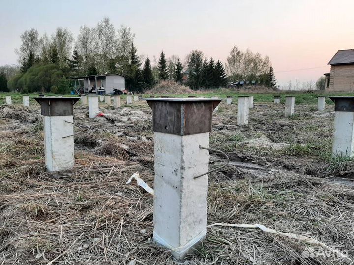 Фундамент на жб сваях