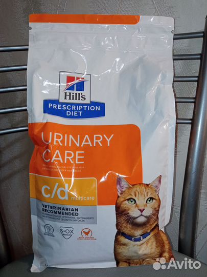Корм для кошек hills urinary c d уринарий