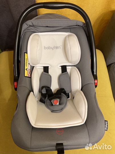 Автолюлька babyton atlas с адаптерами для коляски