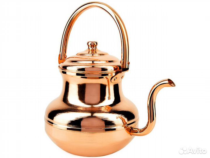 Чайник большой 2,5 л, медный