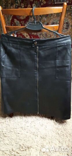 Кожаная юбка, платье