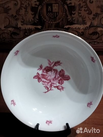 Блюдо глубокое Чехословакия Богемия