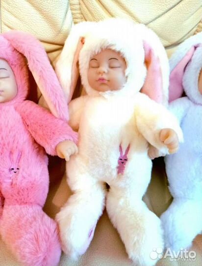 Заяц плюшевый реборн