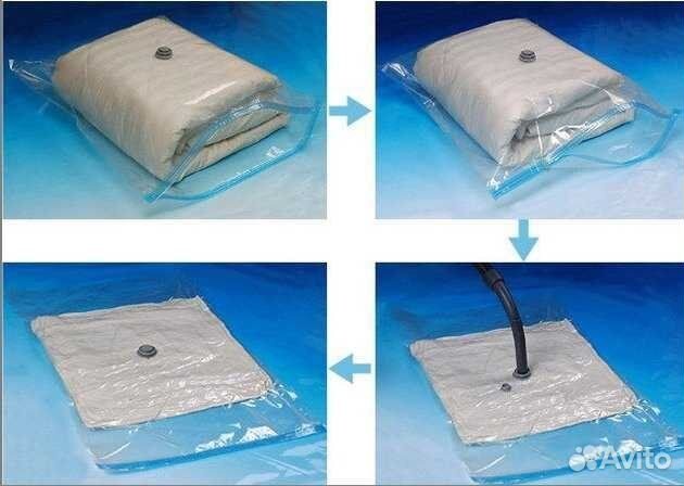 Вакуумные пакеты для одежды набор 3 штуки