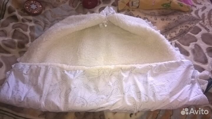 Одеяло-конверт на выписку. Зима