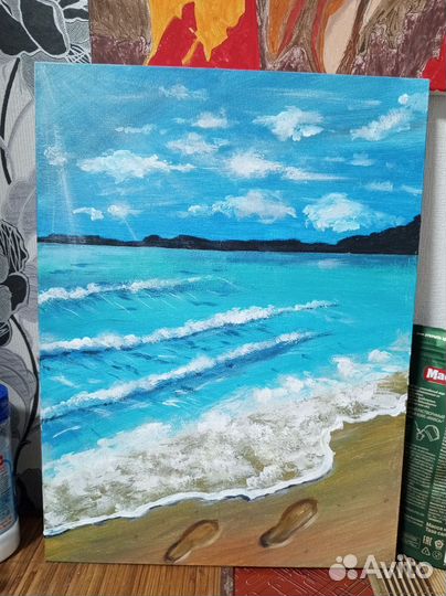 Картина акрилом на холсте