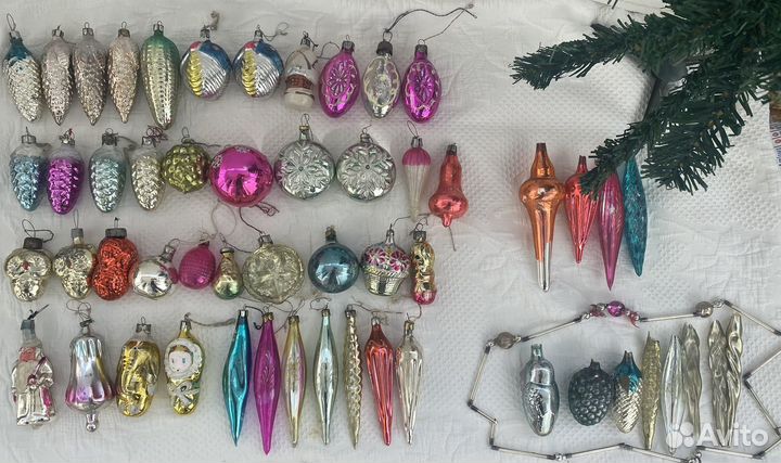 Набор елочных игрушек СССР