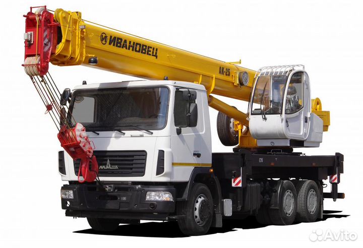Аренда Автокрана 25 тонн 30.7 м. безнал с ндс
