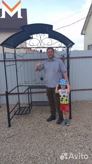 Мангал с крышей