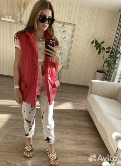 Жилет женский дутый оверсайз