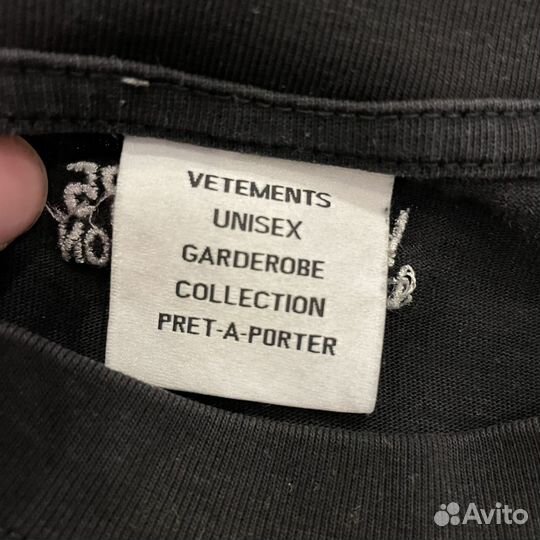 Футболка Vetements Brain Power оверсайз