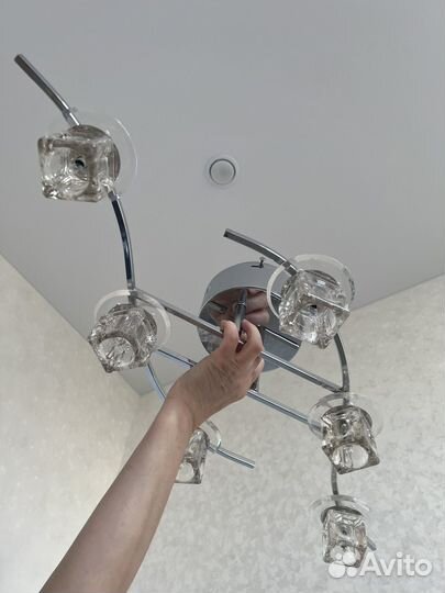 Люстра потолочная светодиодная с пультом