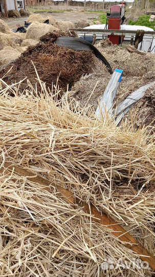 Солома в тюках, сено360 кг, 1.8диаметр, 1.3 ширина