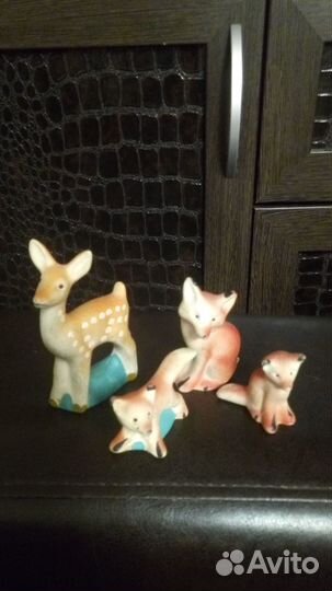 Фарфоровые статуэтки животных СССР
