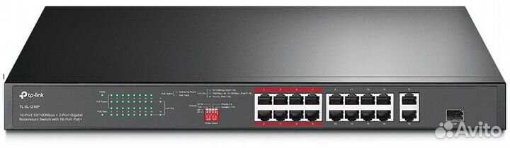 TP-Link TL-SL1218P 18-портовый коммутатор с 16 PoE