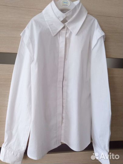 Рубашка школьная для девочки 8-9 лет
