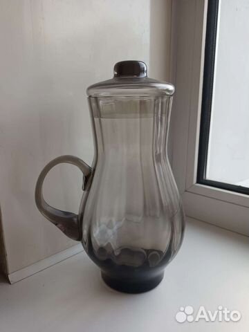 Кувшин цветное стекло СССР