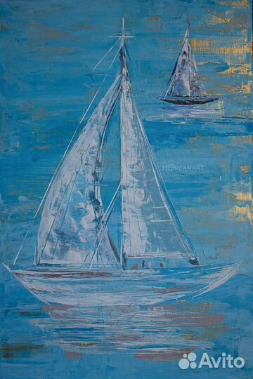 Картина акрилом на холсте 