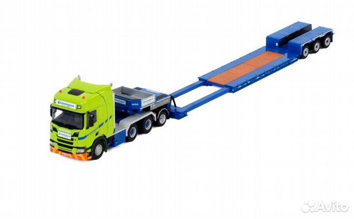 1/50 Scania трал низкорамник Nordic Crane Kinnisru