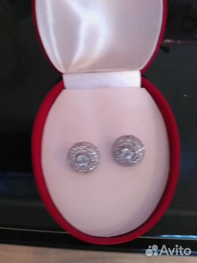 Сережки серебро