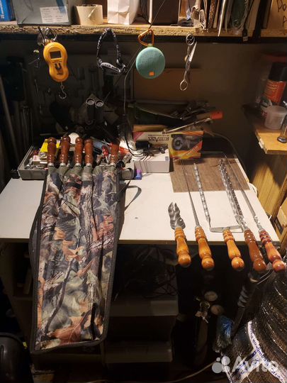 Наборы шампуров в чехле, самокруты на 6 шампуров