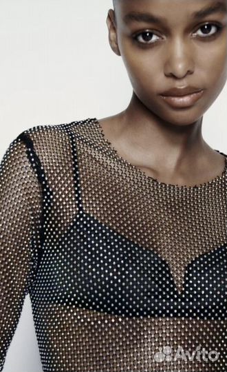 Платье Zara со стразами