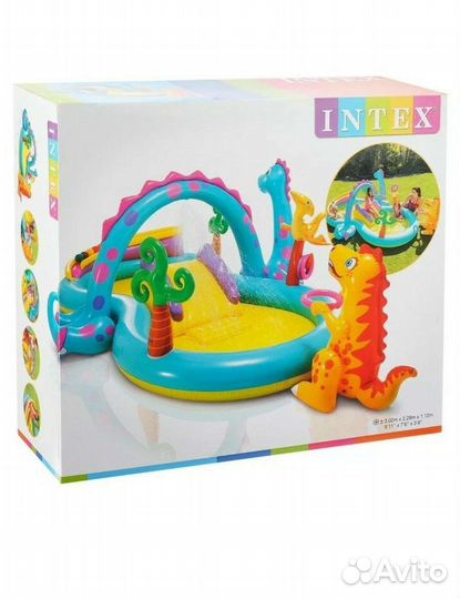 Детский надувной бассейн intex