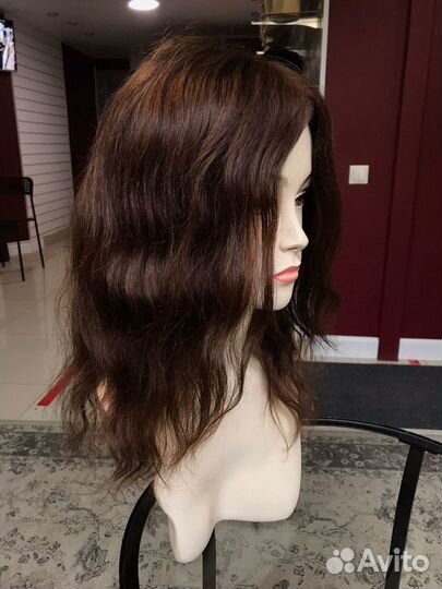 Парик система из натуральных волос (40см)