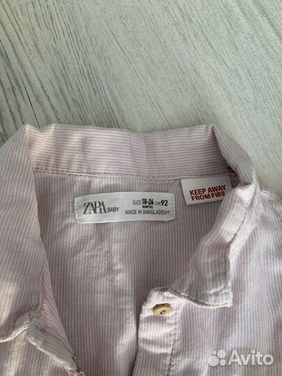 Рубашка zara для девочки