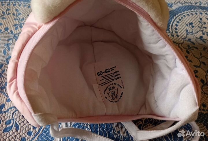 Шапка осенняя для девочки, р. 50-52