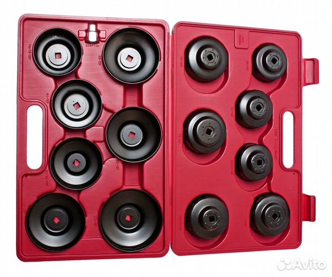 Съемник фильтров масляных 14 предметов чашка JTC