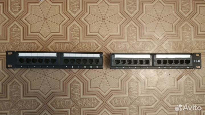 Патч панель 12 портов