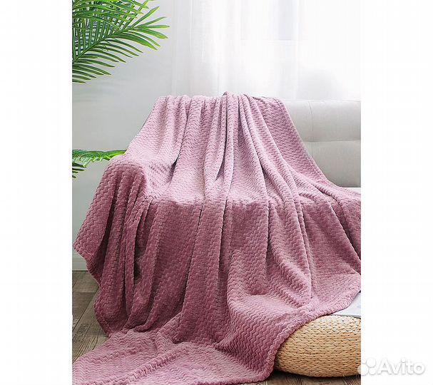 Плед GoodNight Велсофт 180х200, розовый