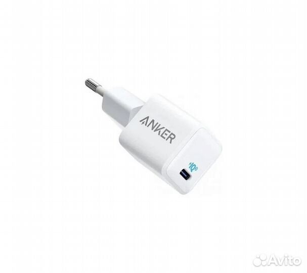 Сзу адаптер anker PowerPort 3 Nano 20W USB-C, белы